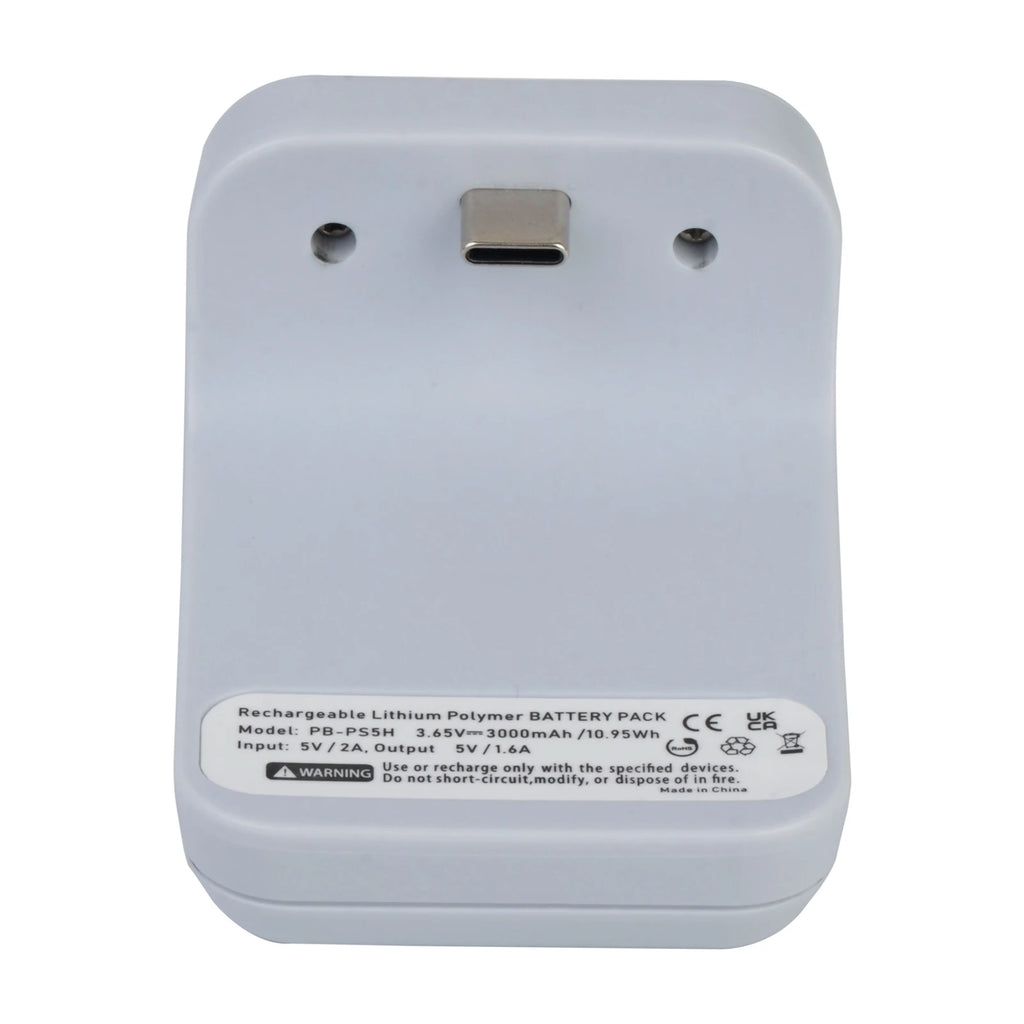 3000mAh PS5 Controller External Battery Pack for Sony PlayStation 5 DualSense CFI-ZCT1W Wireless Gamepad LIP1708