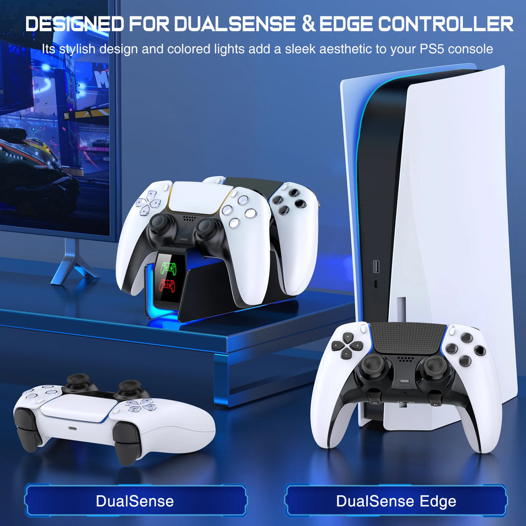 🎮 BEBONCOOL PS5 Controller Charging Station with RGB Lights