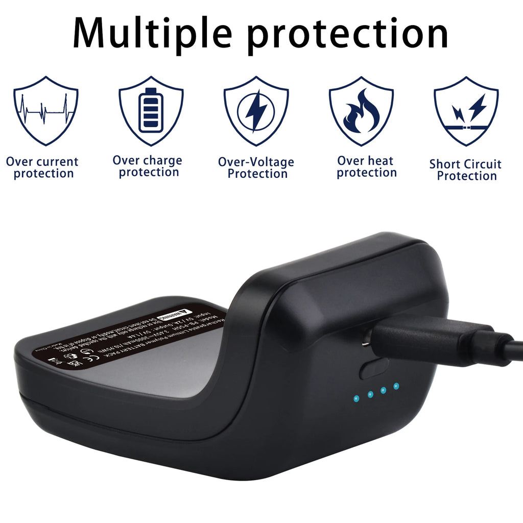 3000mAh PS5 Controller External Battery Pack for Sony PlayStation 5 DualSense CFI-ZCT1W Wireless Gamepad LIP1708