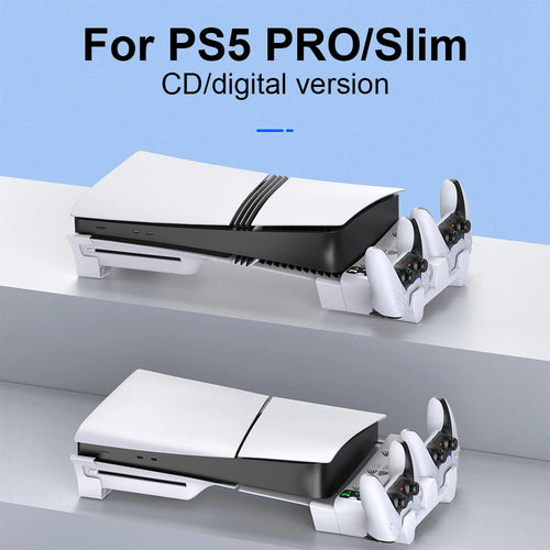 ❄️ Horizontal Stand & Cooling Station for PS5 Slim / PS5 Pro